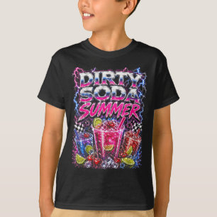 Dirty Soda Summer Retro Y2K Bootleg Aesthetic T-Shirt