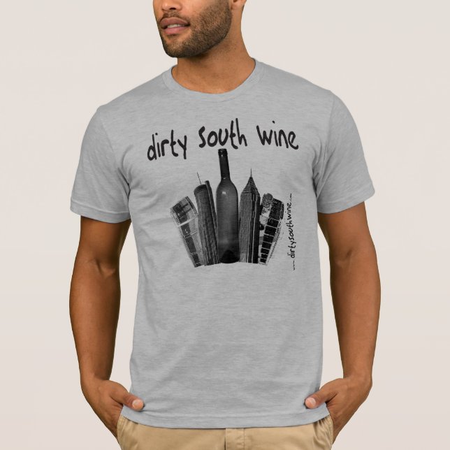 Dirty South Wine Logo (w/ Crunk Back Text) T-Shirt (Front)