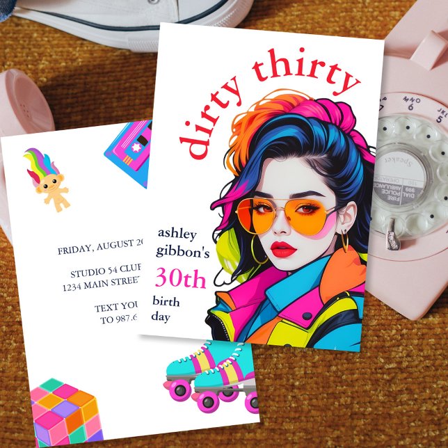 Dirty Thirty Birthday Party Invitation (Creator Uploaded)