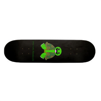 Dirty Turtle Logo, Black Skateboard
