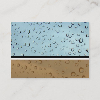 dirty water drops profile business card