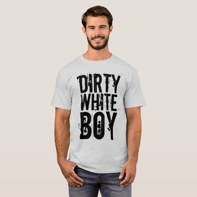 DIRTY WHITE BOY 70s/80s T-SHIRTS (Front Full)