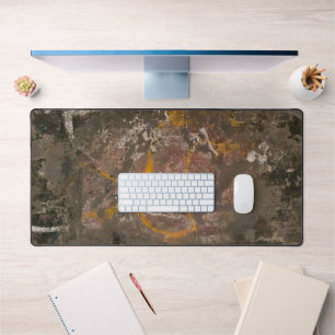 Dirty Window, A Gel Print Abstract Desk Mat