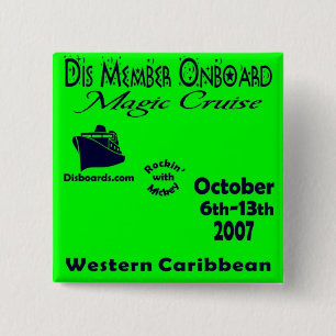 dis boards pin13B 15 Cm Square Badge