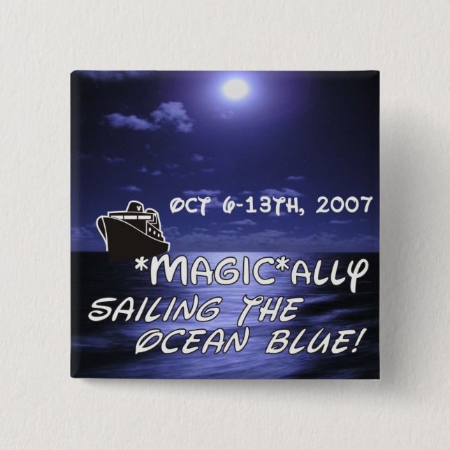 dis boards pin15-Can customise! 15 Cm Square Badge (Front)