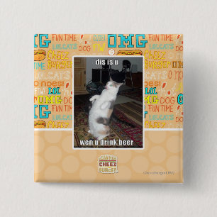 dis is u 15 cm square badge
