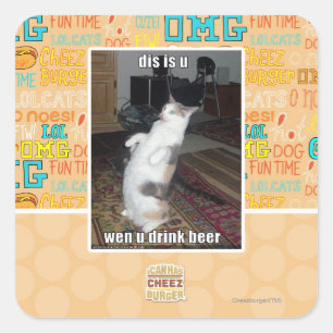 dis is u square sticker