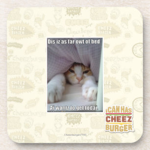 Dis iz as far owt of bed.. coaster