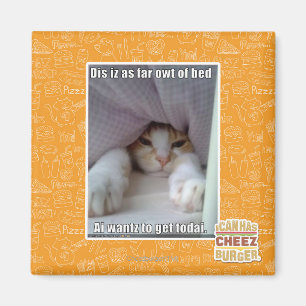 Dis iz as far owt of bed.. magnet