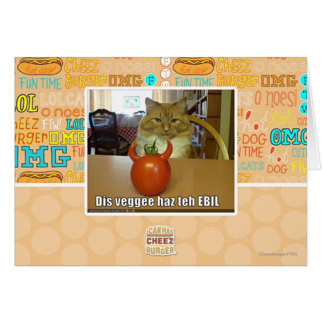 Dis veggee haz the EBIL (Front Horizontal)