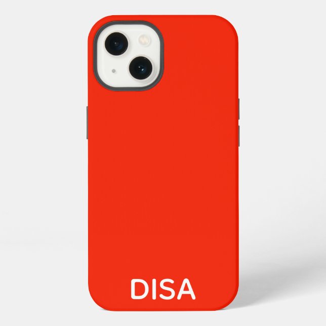 Disa Red color name Case-Mate iPhone Case (Back)