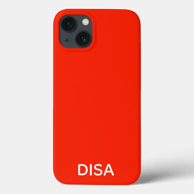 Disa Red color name Case-Mate iPhone Case (Back)