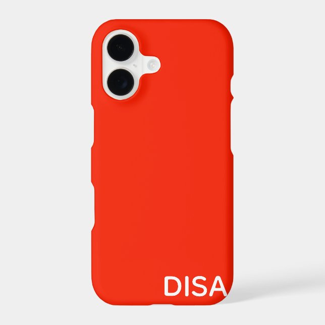 Disa Red colour name (Back)