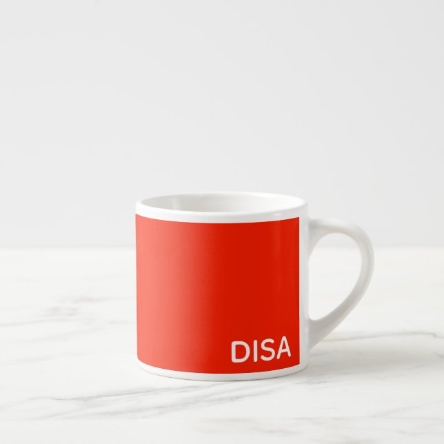 Disa Red colour name Espresso Cup (Right)