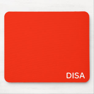 Disa Red colour name Mouse Pad