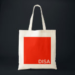 Disa Red colour name Tote Bag<br><div class="desc">Disa Red colour name</div>