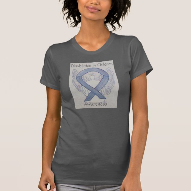 Disabilities in Children Awareness Ribbon Shirt (Front)
