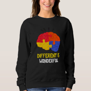 Disability Awareness Day Autism Child Support Squa Sweatshirt