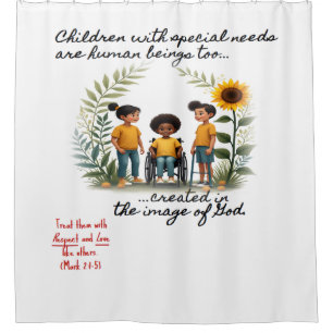 Disability Awareness Shower Curtain