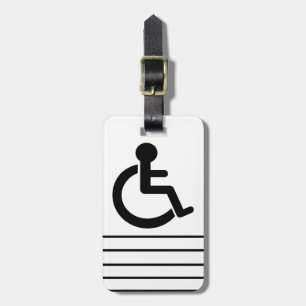 Disability Disabled Symbol Luggage Tag