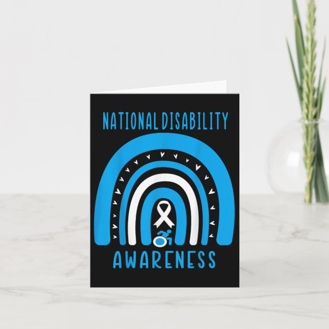 Disability Employment Awareness Month Disability P Card (Front)