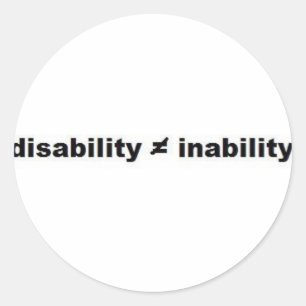 Disability Math Sticker