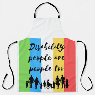 disability people are people too apron