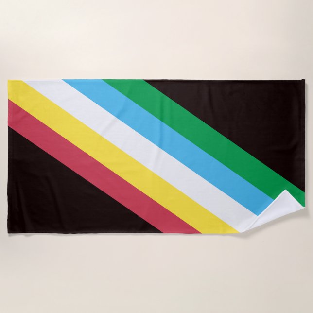 Disability Pride Beach Towel (Front)