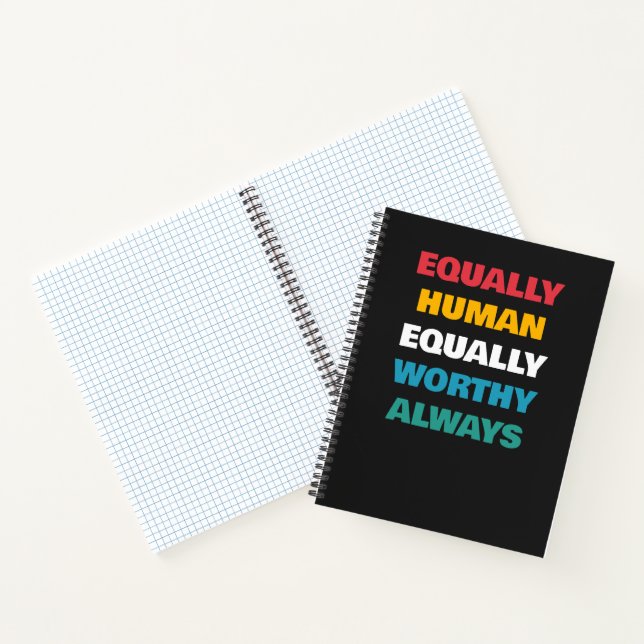 Disability Pride Equally Human Custom Template Not Notebook (Inside)