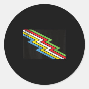 Disability Pride Flag July Disabled Awareness Mont Classic Round Sticker