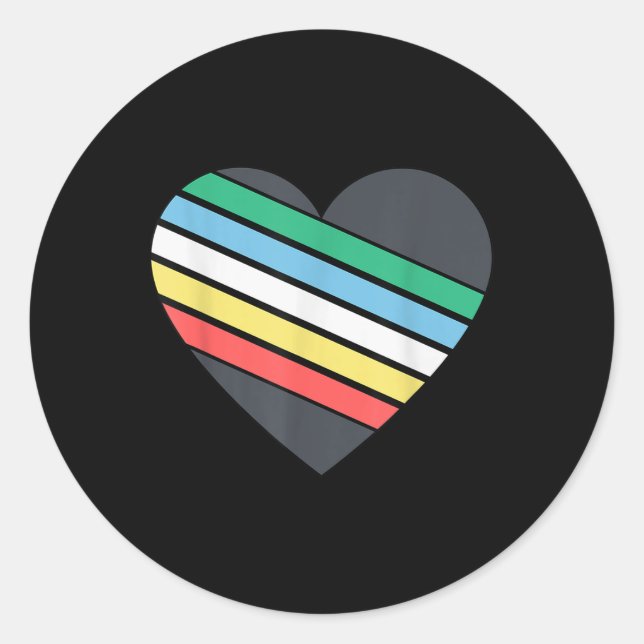 Disability Pride Flag July Disabled Pride Month Aw Classic Round Sticker (Front)