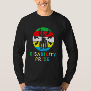 Disability Pride Flag July Supporter Disabled Prid T-Shirt
