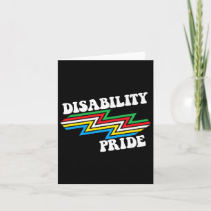 Disability Pride Month Awareness Disability Flag D Card