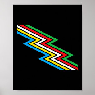 Disability Pride Month Awareness Disability Flag D Poster