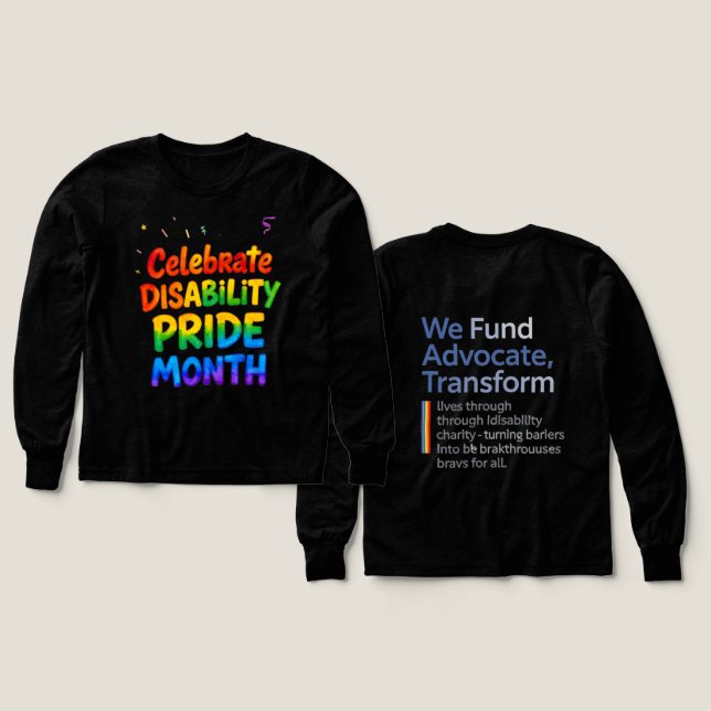 Disability Pride Month July (Design Front & Back)