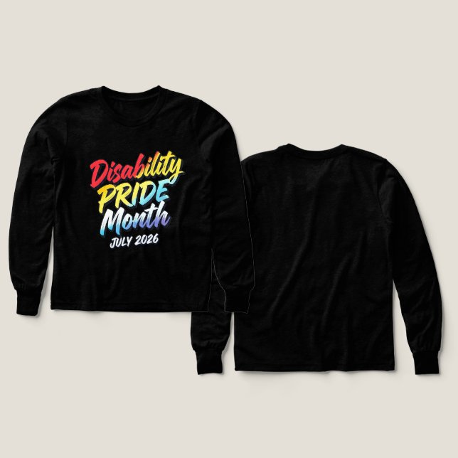 Disability Pride Month July (Design Front & Back)