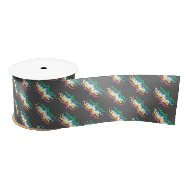 Disability Pride Month Of July Awareness Colours Satin Ribbon (Spool)
