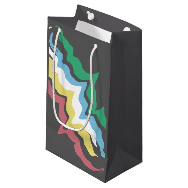Disability Pride Month Of July Awareness Colours Small Gift Bag (Front Angled)
