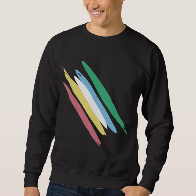 Disability Pride Month Of July Awareness Colours Sweatshirt (Front)
