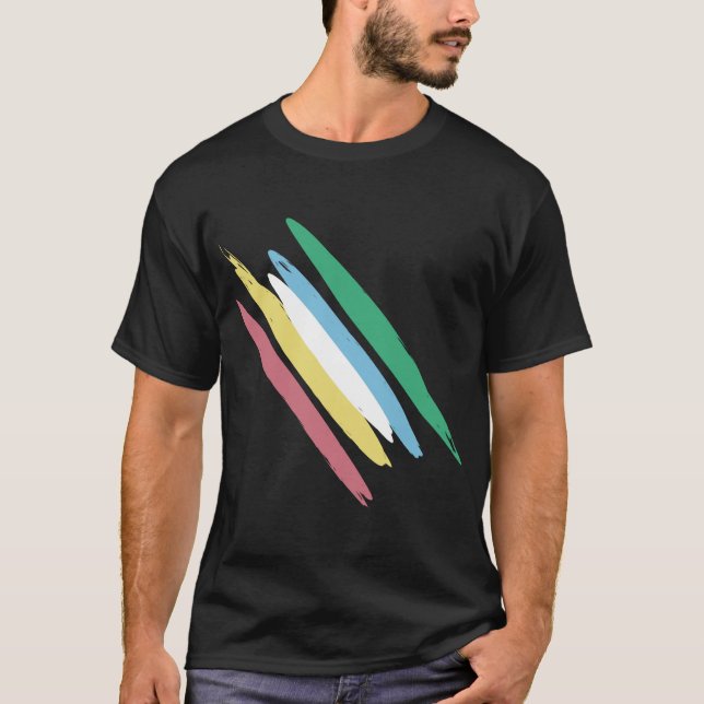 Disability Pride Month Of July Awareness Colours T-Shirt (Front)