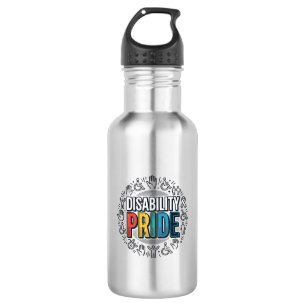 Disability Pride Vintage Inclusive Awareness Shirt 532 Ml Water Bottle