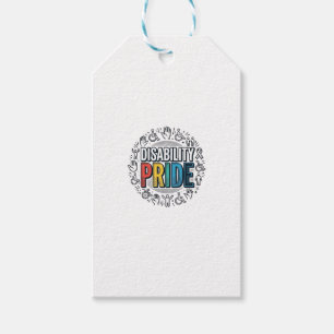 Disability Pride Vintage Inclusive Awareness Shirt Gift Tags