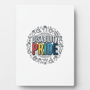 Disability Pride Vintage Inclusive Awareness Shirt Plaque