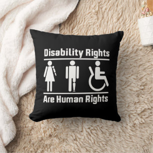 Disability rights are human rights cushion