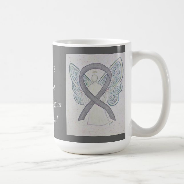Disability Rights Awareness Ribbon Angel Mug (Right)