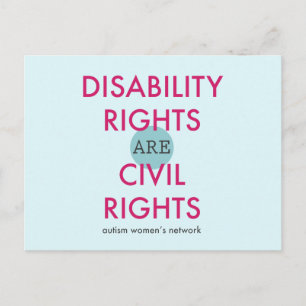 Disability Rights Postcard