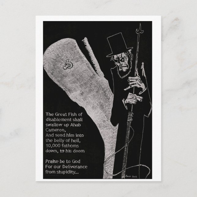 Disabled Ahab Postcard (Front)