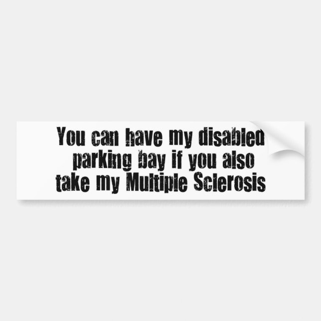 Disabled Bay Bumper Sticker (Front)