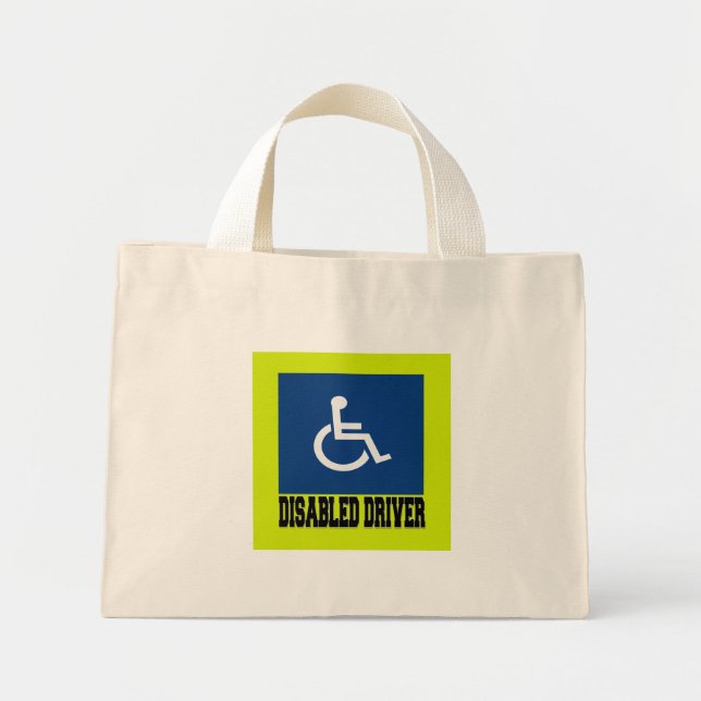 Disabled Driver Mini Tote Bag (Front)