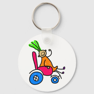 Disabled Girl Key Ring